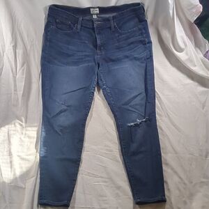 J. Crew Dark Blue Cropped Jeans